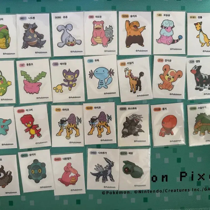 [BUNJANG] Pokemon Stickers Individual Sale / 포켓몬 띠부씰 구버전 아트워크 포함 개별 판매