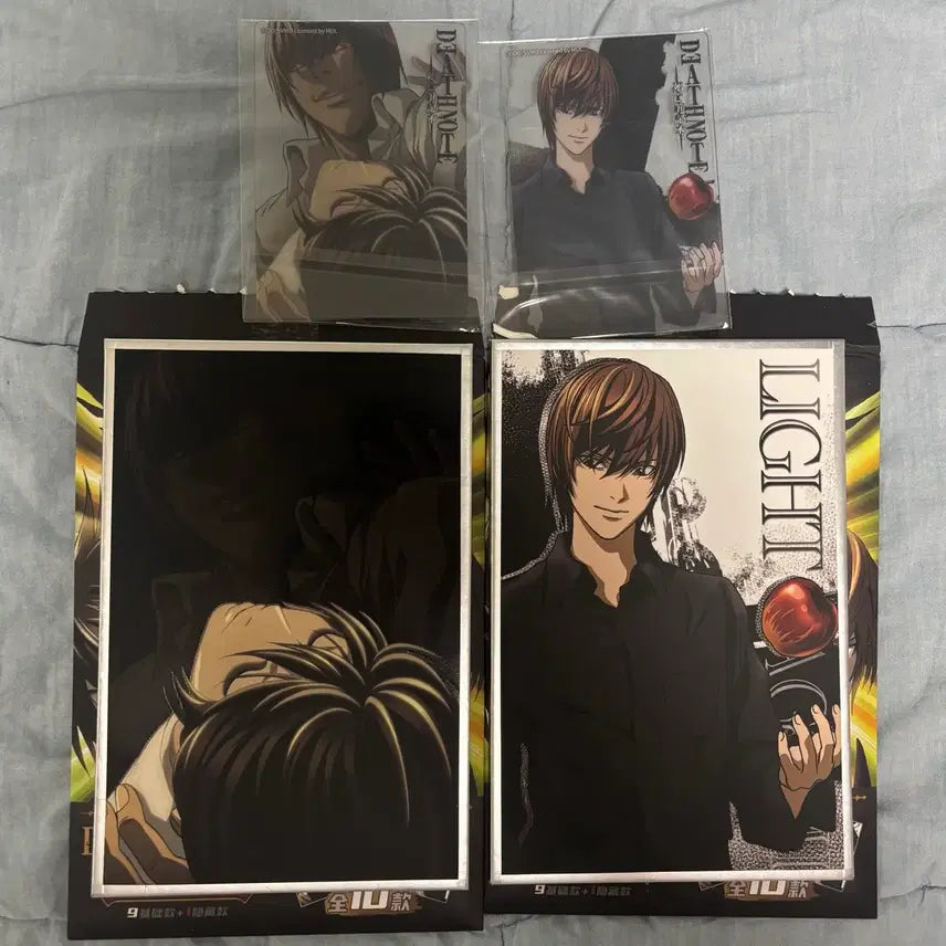 [BUNJANG] Death Note Set, Light &amp; L Shikishi / 데스노트 색지 엘 + 라이토 일괄 판매