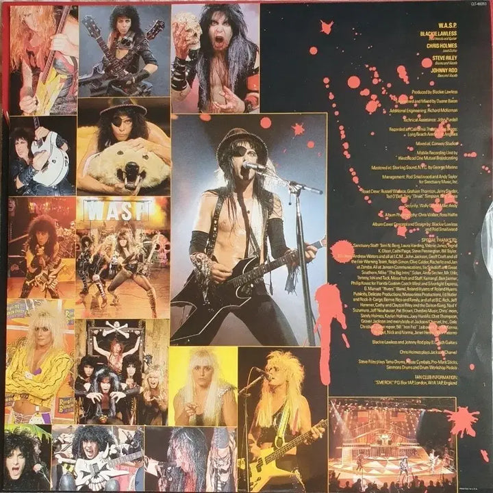 [BUNJANG] W.A.S.P. LIVE...IN THE RAW LP (US 1st Press) / W.A.S.P - LIVE...IN THE RAW LP(미국초반)