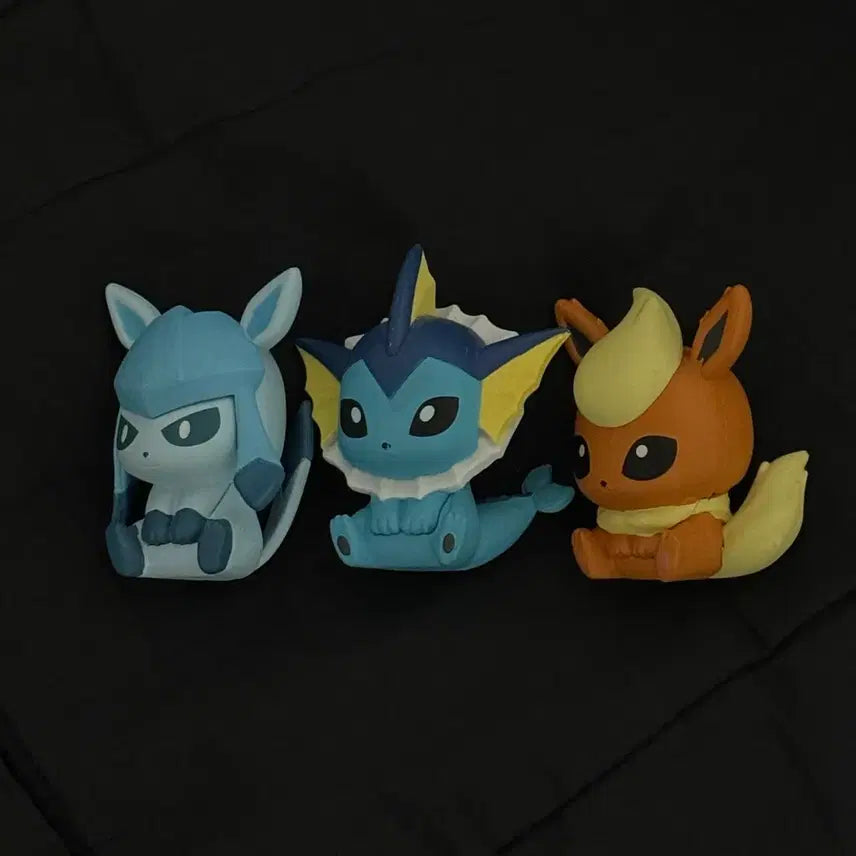 [BUNJANG] Pokemon Eeveelutions Clip Figure Set / 포켓몬 이브이즈 클립 피규어 부스터 샤미드 글레이시아 일괄