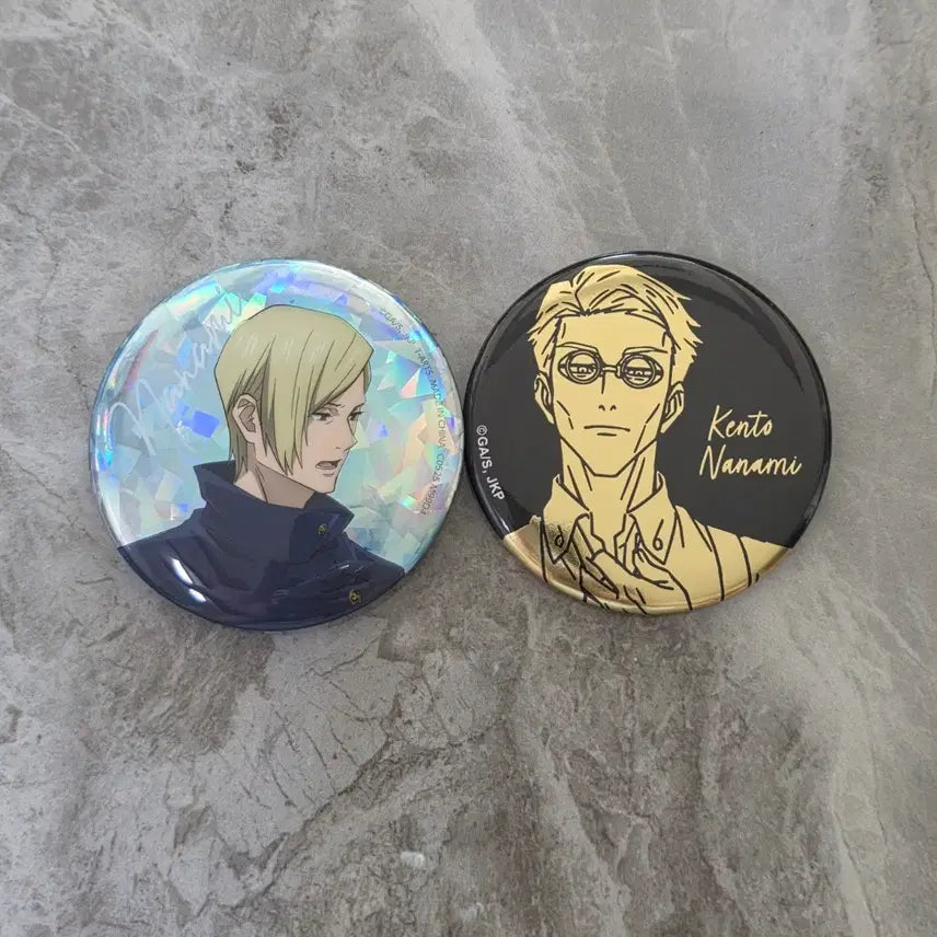 [BUNJANG] Jujutsu Kaisen Nanami Can Badges Set / 주술회전 나나미 캔뱃지 2종 판매합니다
