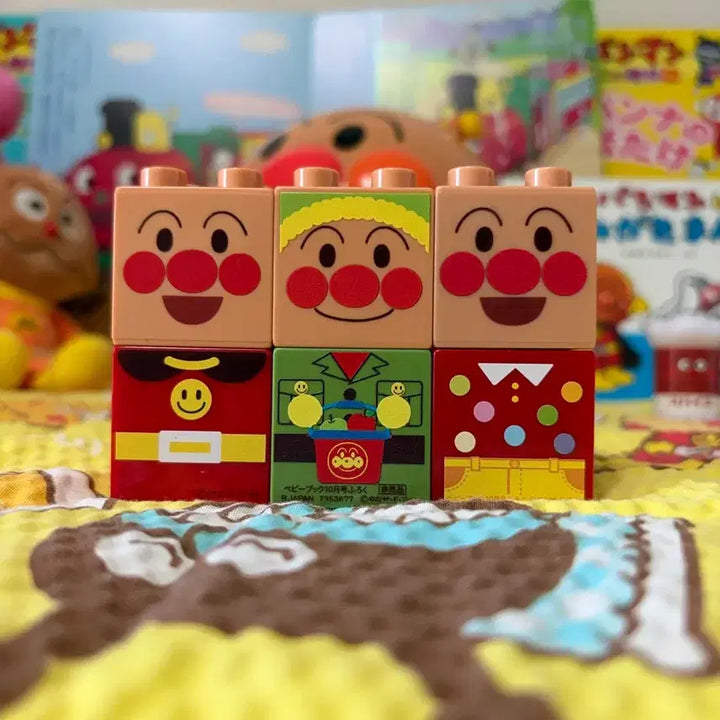[BUNJANG] Anpanman Apple Hat Block Set / 호빵맨 사과모자 블럭 세트
