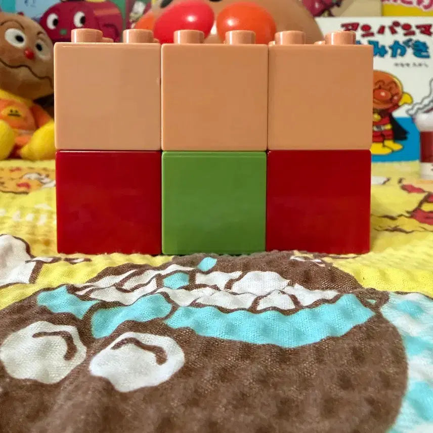 [BUNJANG] Anpanman Apple Hat Block Set / 호빵맨 사과모자 블럭 세트
