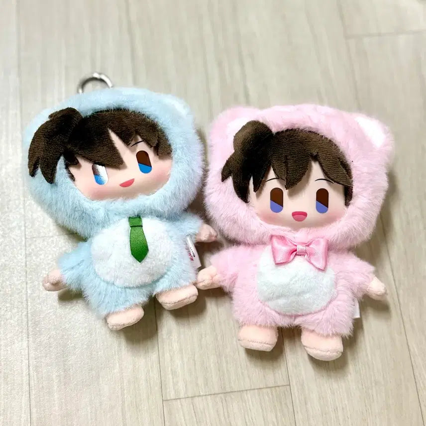 [BUNJANG] Detective Conan Vinyl Face Plush Keychain Set / 슈이치 하이바라 모리 란 괴도 키드 명 탐정 코난 굿즈 시옹 챕터 비닐 페이스 플러시 블드 인형뽑기키링인형(일괄