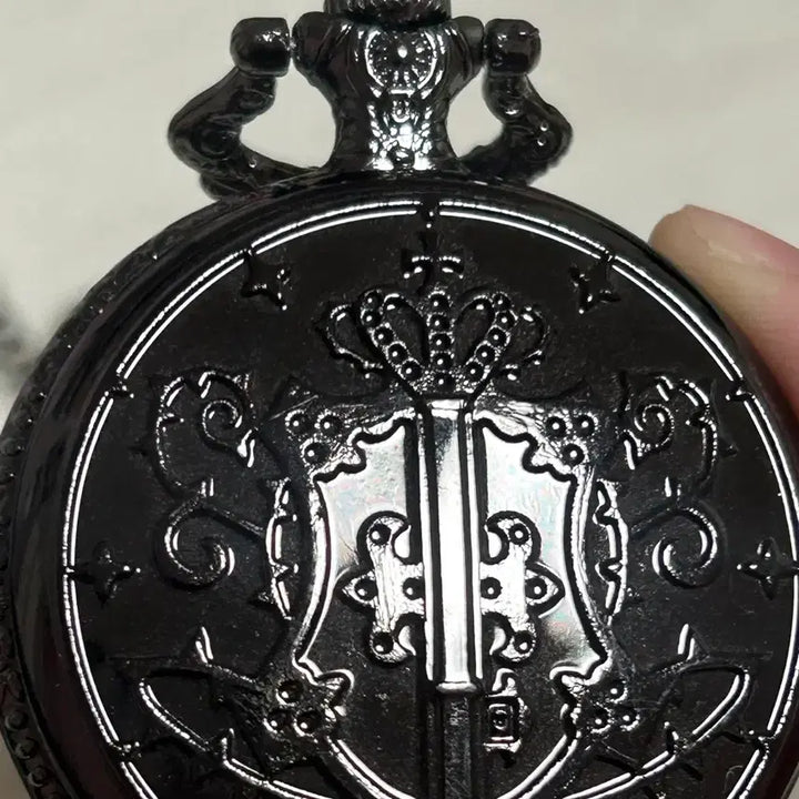 [BUNJANG] Black Butler Phantomhive Pocket Watch Necklace / 흑집사 팬텀하이브 회중시계 고스로리 고딕 시계 목걸이