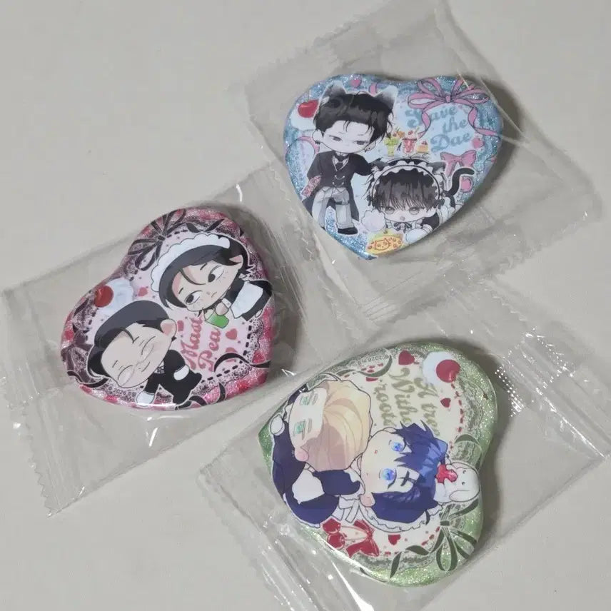[BUNJANG] Salondebon Maid Can Badge Bundle Set / 살롱드르봉 메이드 캔뱃지 일괄 주의평화 뿌리없는나무 월요일의구원자