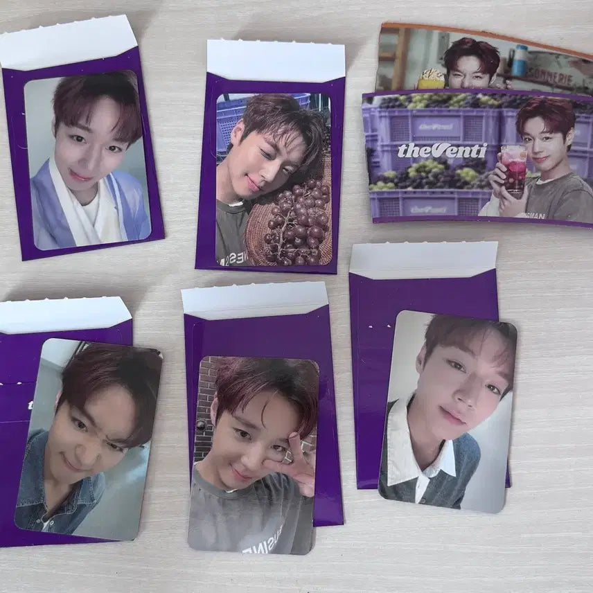 [BUNJANG] Park Jihoon The Venti Photocard Bundle Set + 2 Types Cup Holder / 박지훈 더벤티 포토카드 드볼+컵홀더 2종
