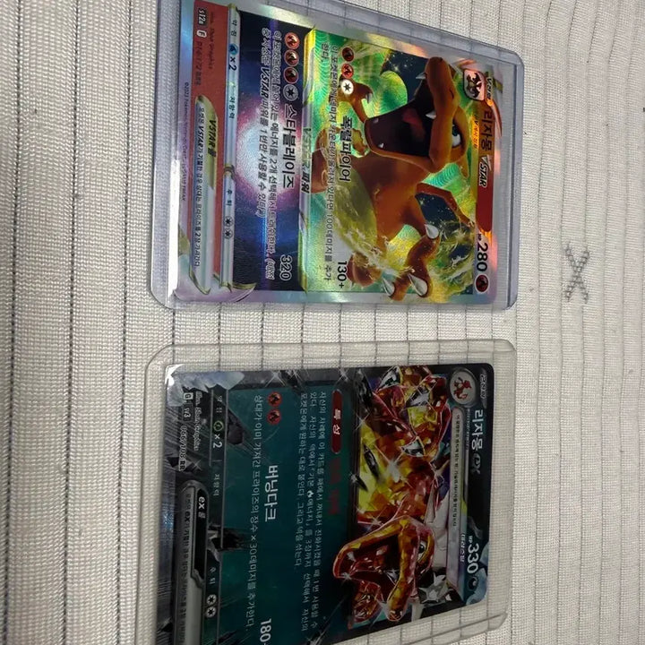 [BUNJANG] Charizard VSTAR &amp; Charizard EX Trainer Card Set / 리자몽 VSTAR / 리자몽 EX 트레이너 카드