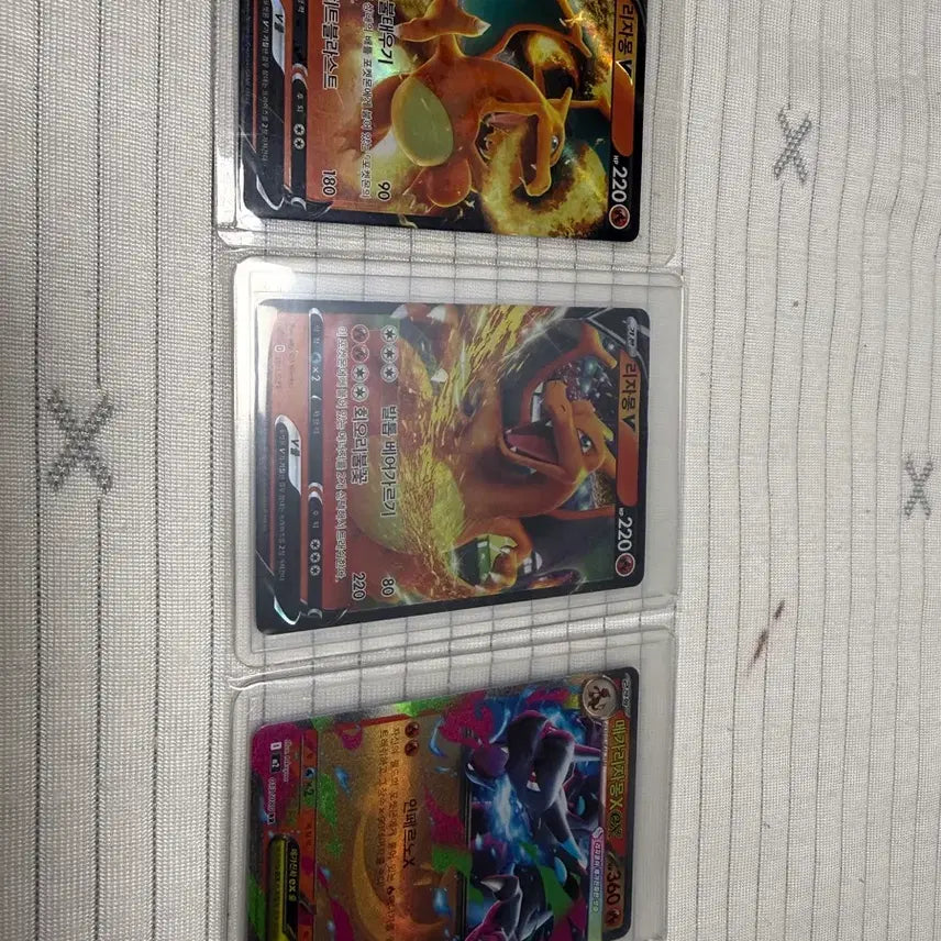 [BUNJANG] Charizard VSTAR &amp; Charizard EX Trainer Card Set / 리자몽 VSTAR / 리자몽 EX 트레이너 카드