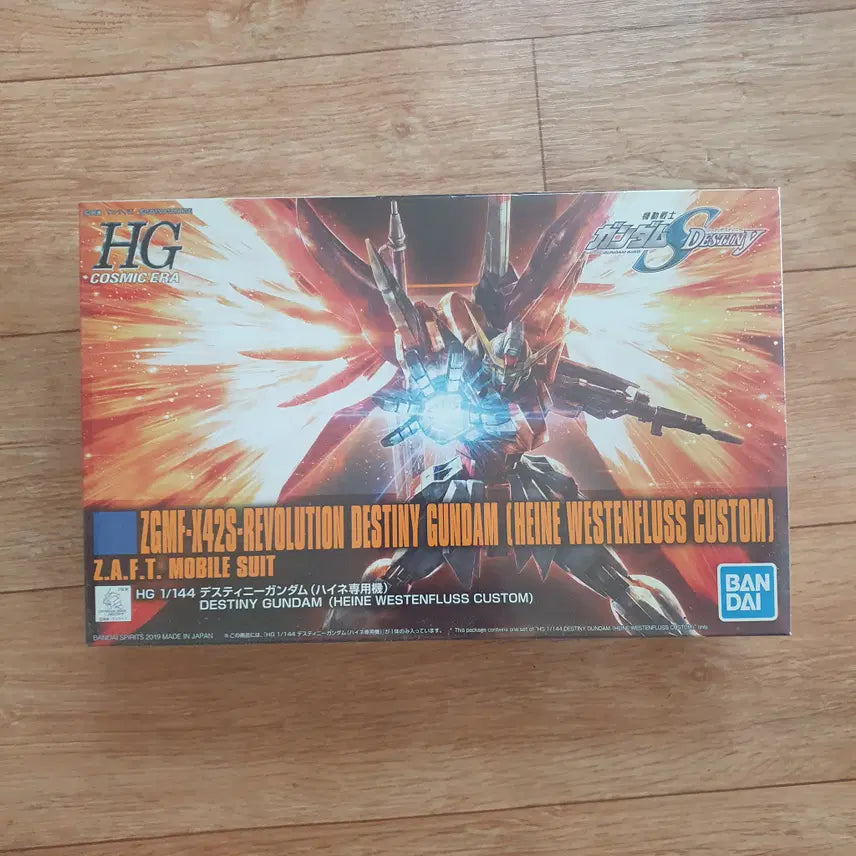 [BUNJANG] Unassembled HG Destiny Gundam Heine Custom Model Kit / 미조립 HG 데스티니 건담 하이네 전용기