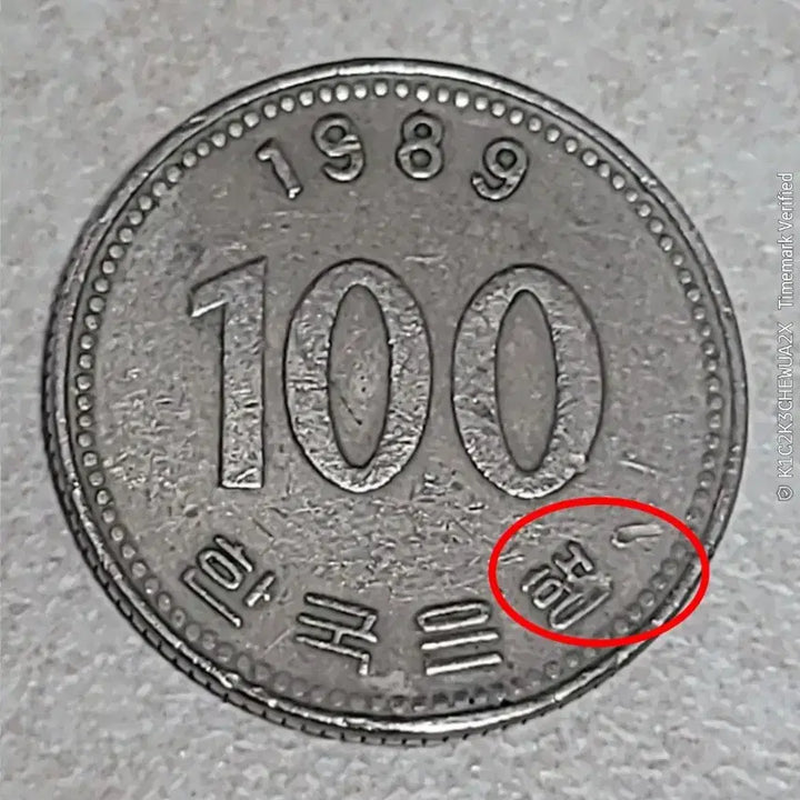 [BUNJANG] 1989 100 KRW Coin / 100원 동전 1989년 100원 주화