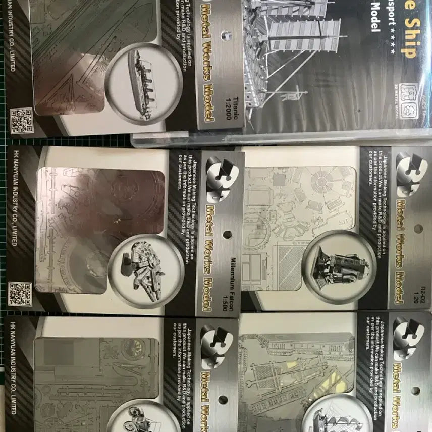 [BUNJANG] 3D Metal Works 6-Model Bundle (Geobukseon, Titanic, Millennium Falcon, R2-D2, Black Pearl, Ford Car) / 3D 메탈웍스 6개 같이 판매