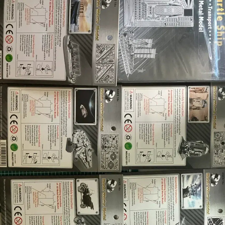 [BUNJANG] 3D Metal Works 6-Model Bundle (Geobukseon, Titanic, Millennium Falcon, R2-D2, Black Pearl, Ford Car) / 3D 메탈웍스 6개 같이 판매