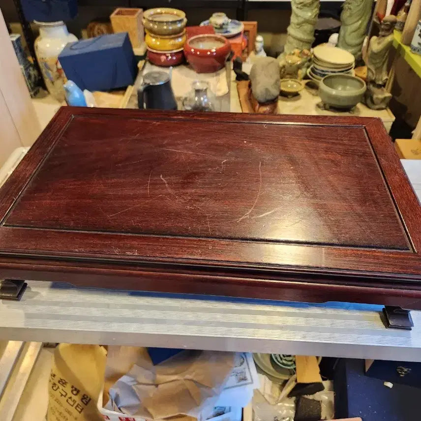 [BUNJANG] Hwali Wood Plate Stand, Base, and Tea Table / 일본에서온 화리목 지판 다이,좌대,찻상