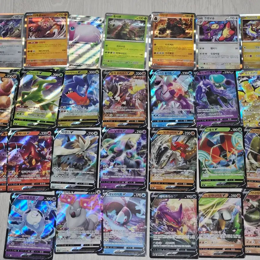 [BUNJANG] Pokemon Card Set (Roaring Moon SAR, Iron Boulder UR, etc.) / 포켓몬카드(날뛰는우레 sar, 무쇠무인ur 등등)