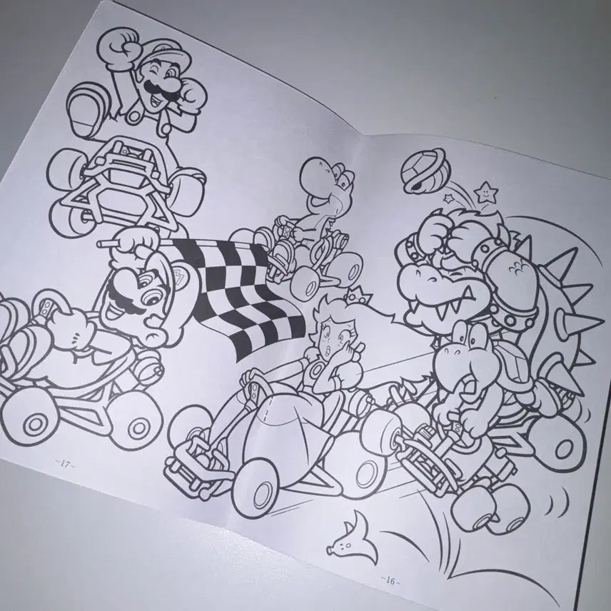 [BUNJANG] Super Mario Coloring Book / 슈퍼마리오 컬러링북