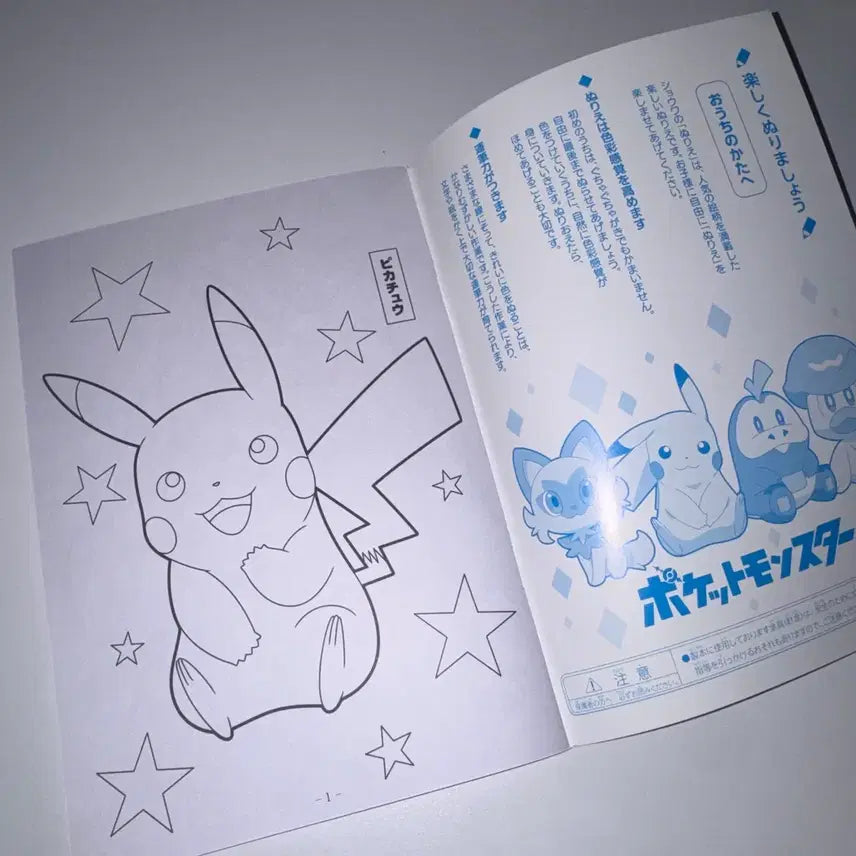 [BUNJANG] Pokemon Coloring Book / 포켓몬스터 컬러링북