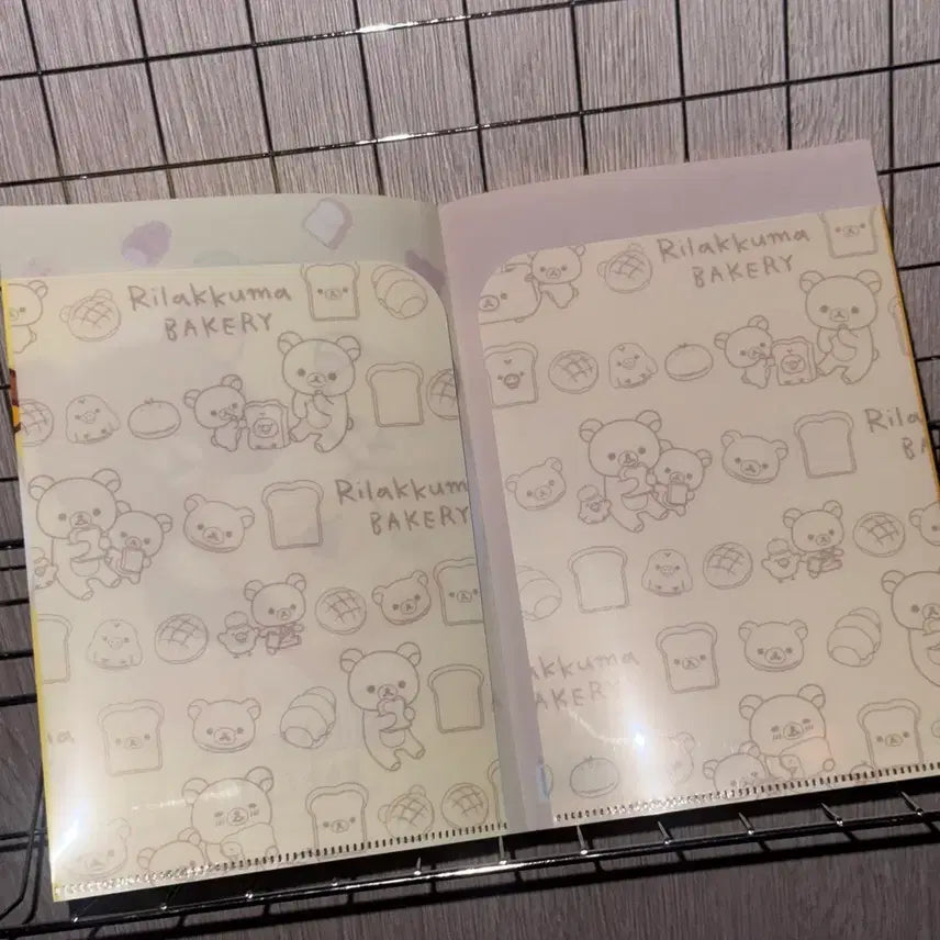[BUNJANG] Rilakkuma Bakery A5 Double-Sided Pocket Clear File / 리락쿠마 베이커리 A5 양면 포켓 클리어 파일