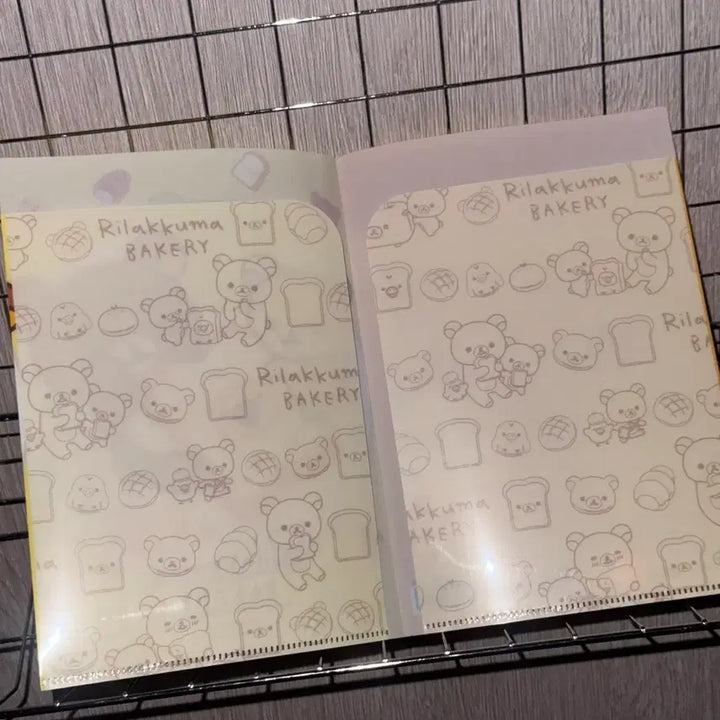 [BUNJANG] Rilakkuma Bakery A5 Double-Sided Pocket Clear File / 리락쿠마 베이커리 A5 양면 포켓 클리어 파일