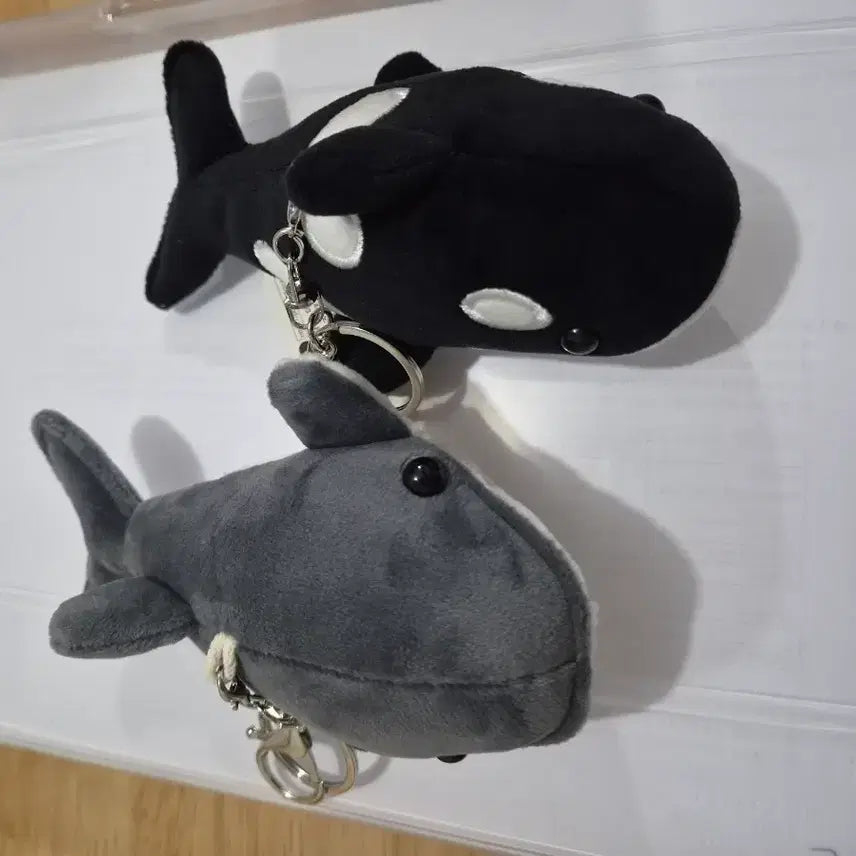 [BUNJANG] Orca and Humpback Whale Plush Keychain Bundle / 범고래, 혹등고래 인형 키링 일괄판매