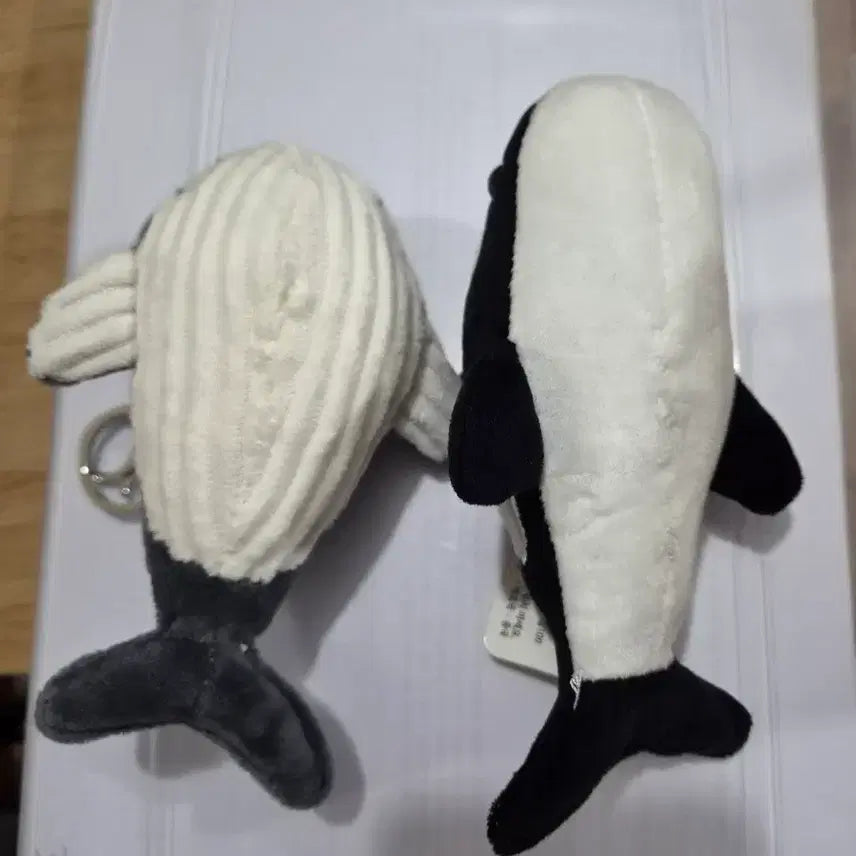 [BUNJANG] Orca and Humpback Whale Plush Keychain Bundle / 범고래, 혹등고래 인형 키링 일괄판매