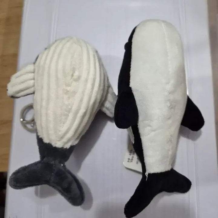 [BUNJANG] Orca and Humpback Whale Plush Keychain Bundle / 범고래, 혹등고래 인형 키링 일괄판매