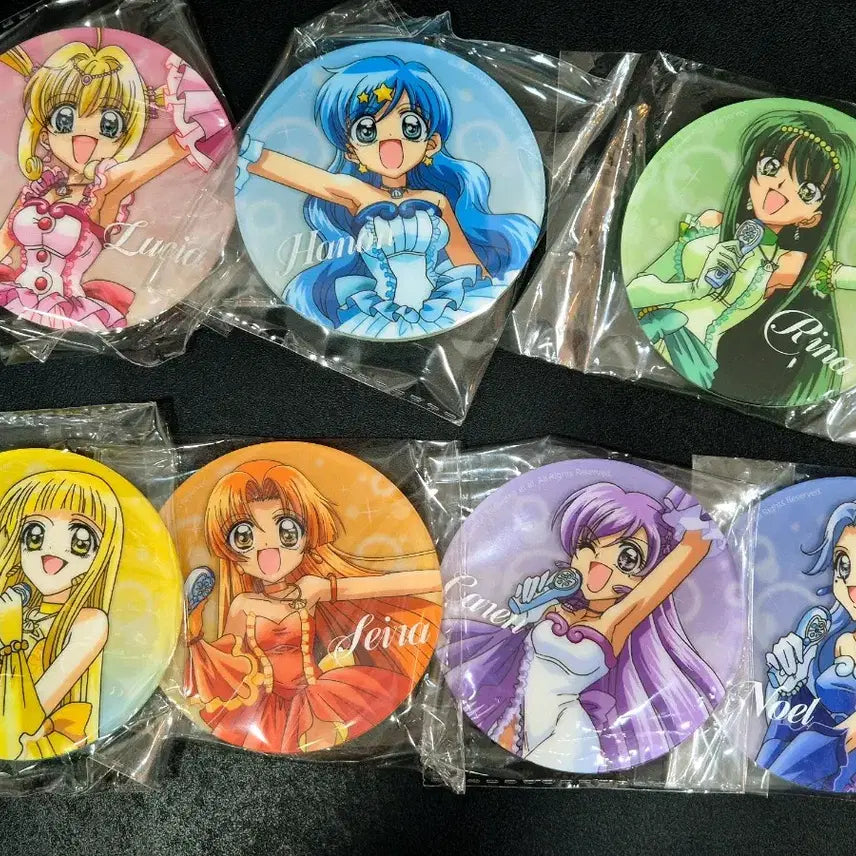 [BUNJANG] Peach Peach Pitchy Acrylic Coasters Set - 7 Types / (새상품 일괄 세트) 피치피치핏치 루치아 음파 하논 리나 코코 세이라 카렌 노엘 아크릴 코스터 7종