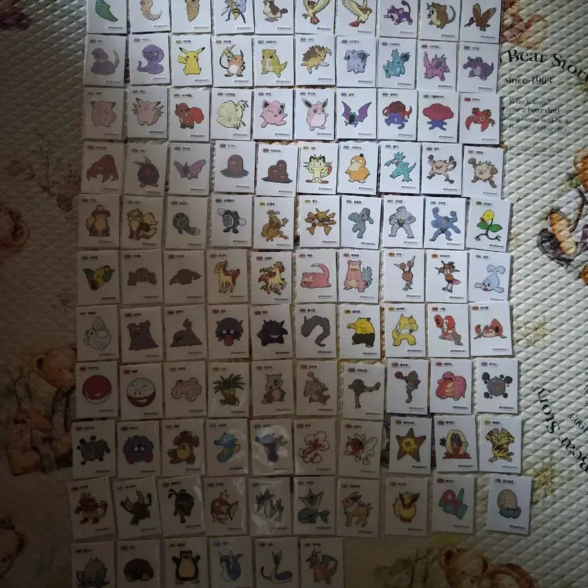 [BUNJANG] Pokémon Stickers 1st Gen Three-Digit Seals 116 Types Bundle Set / 포켓몬 띠부씰 1세대 세자리씰 116종 일괄판매합니다