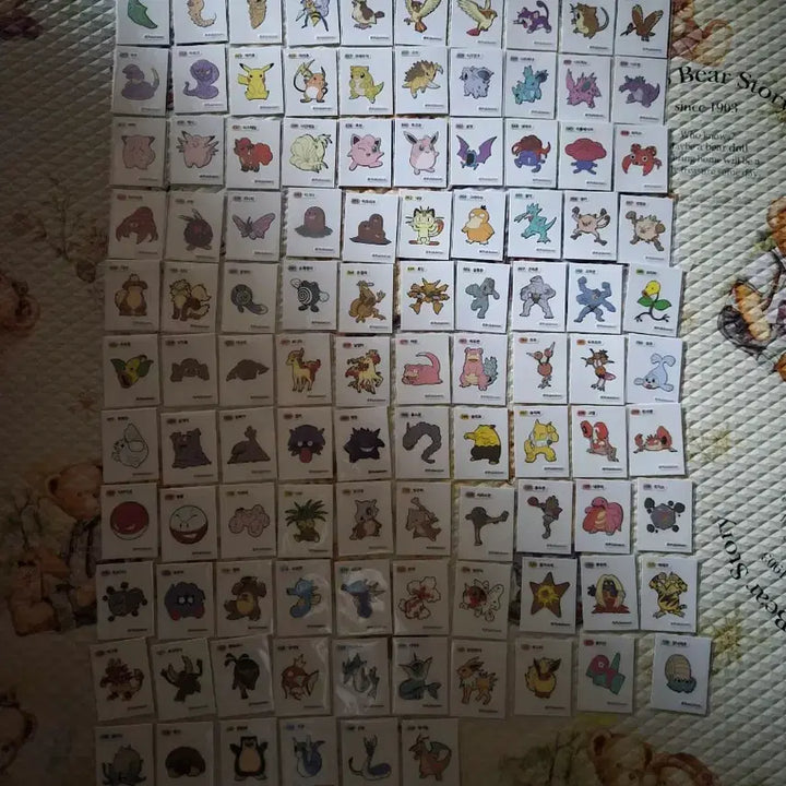 [BUNJANG] Pokémon Stickers 1st Gen Three-Digit Seals 116 Types Bundle Set / 포켓몬 띠부씰 1세대 세자리씰 116종 일괄판매합니다