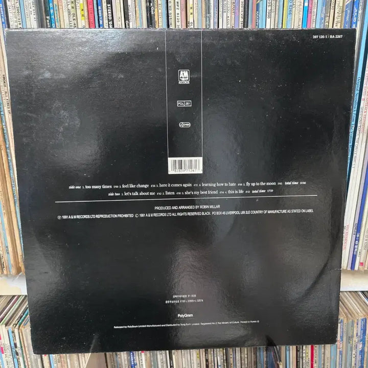 [BUNJANG] Colin Blunstone Black LP Vinyl Record / 콜린 번컴 lp판 블랙