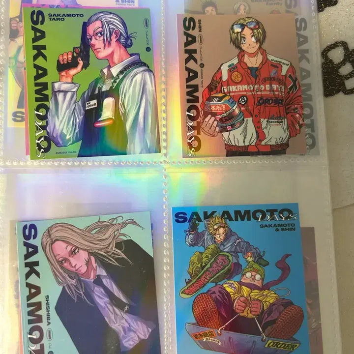 [BUNJANG] Sakamoto Days Original Art Sticker Bundle Set (Nagumo Kakushi, Seba Natsuki) / 사카모토 데이즈 원화 스티커 일괄 판매 사카데이 나구모 가쿠 세바 나츠키 슬러 카드