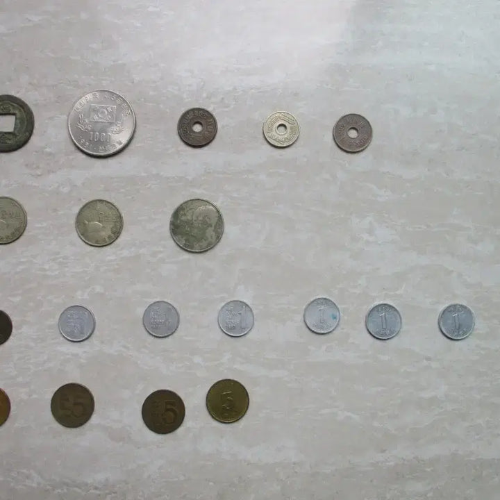 [BUNJANG] Bundle Set of Old Korean Coins and Banknotes / 옛날 동전 지폐 일괄