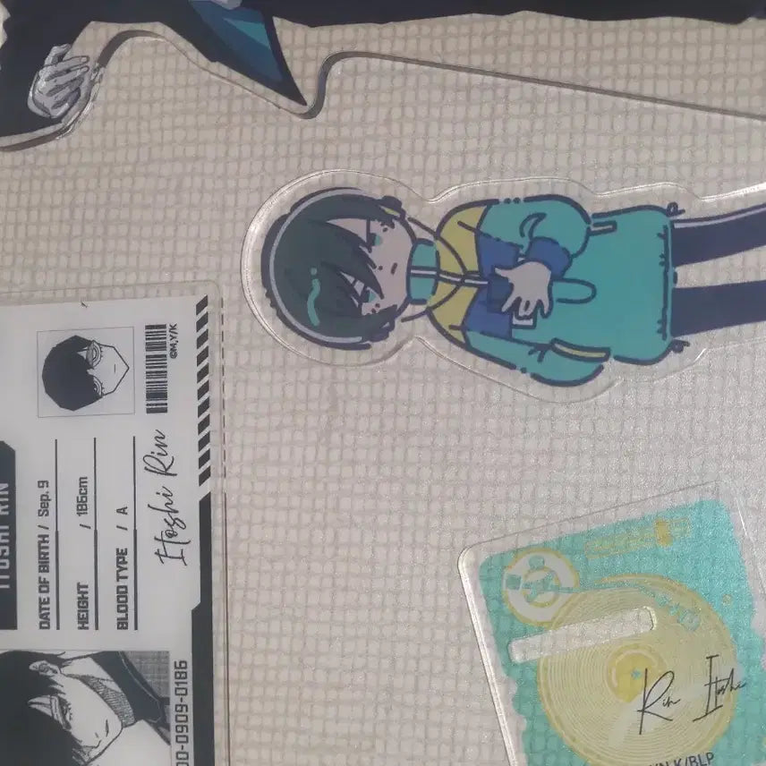 [BUNJANG] Itoshi Rin Acrylic Stand &amp; Card Set / 이토시 린