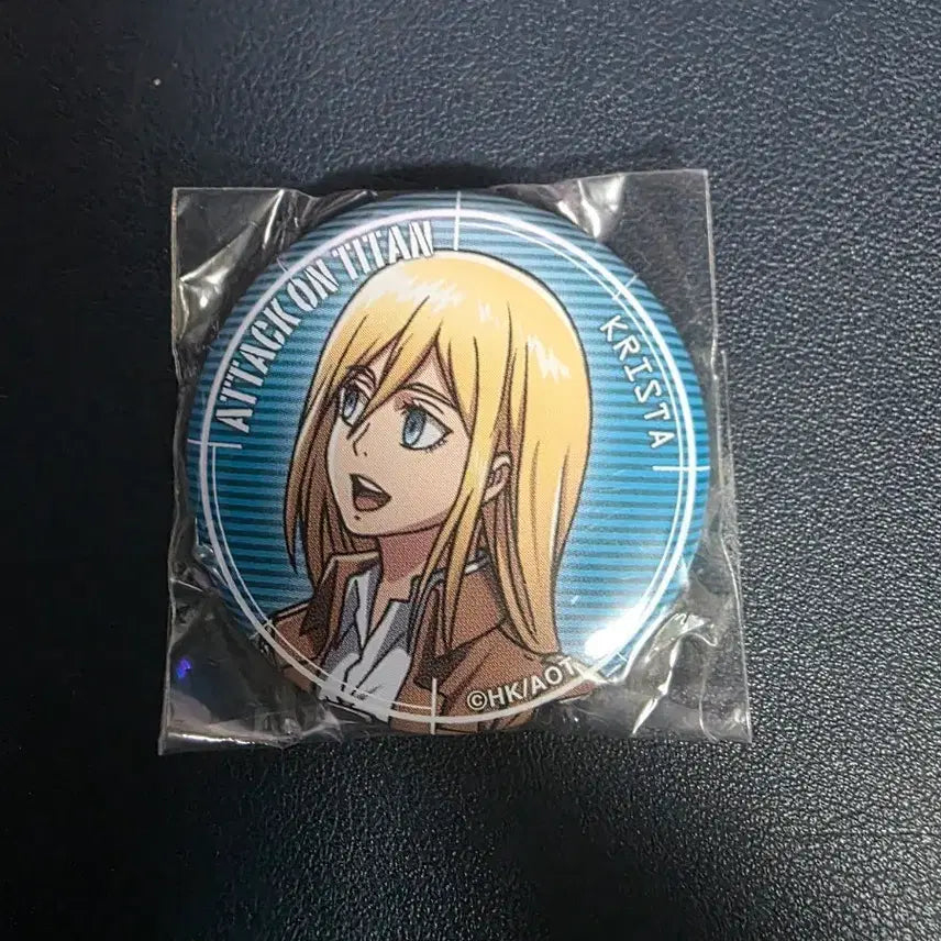 [BUNJANG] Attack on Titan Christa Lenz Historia Can Badge / 진격의거인 크리스타 렌즈 히스토리아 캔뱃지
