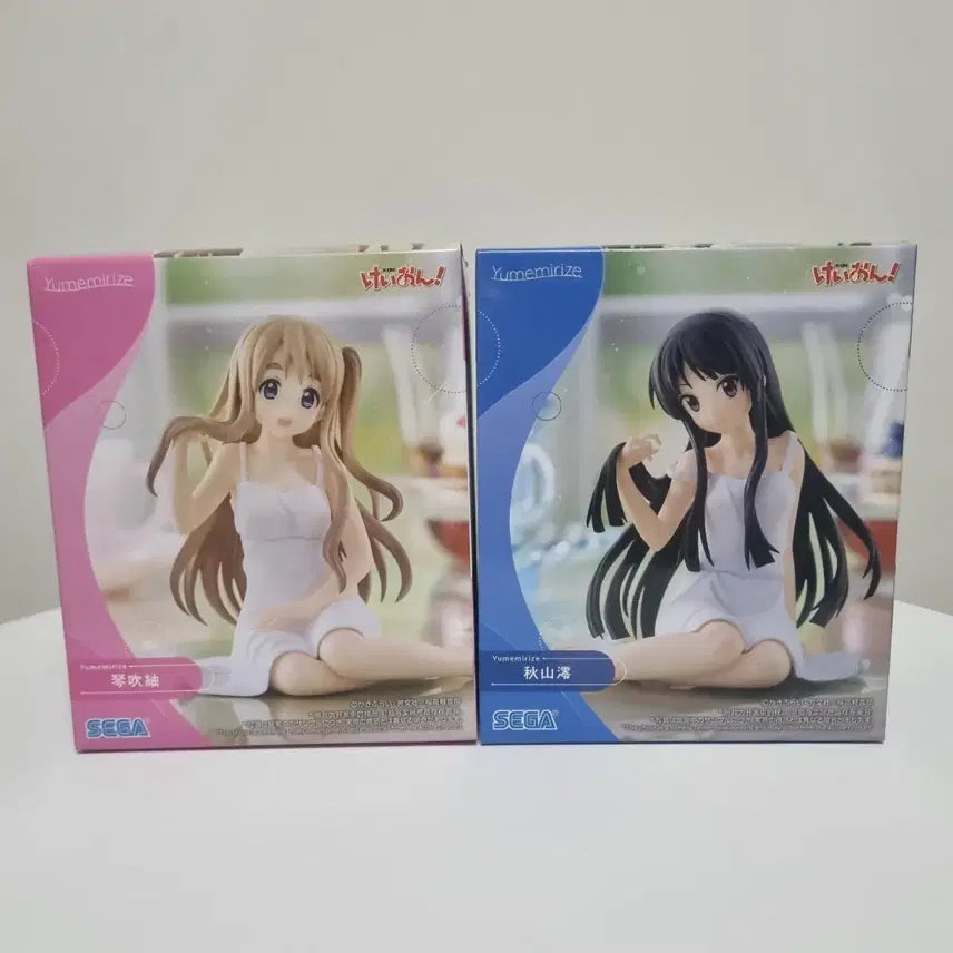 [BUNJANG] K-ON! Mio Tsumugi Figure Set (2 Types) - Unsealed / [미개봉]세가 유메미라이즈 케이온! 케이온 미오 츠무기 피규어 세트 2종