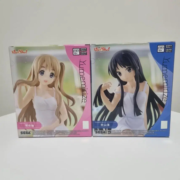[BUNJANG] K-ON! Mio Tsumugi Figure Set (2 Types) - Unsealed / [미개봉]세가 유메미라이즈 케이온! 케이온 미오 츠무기 피규어 세트 2종