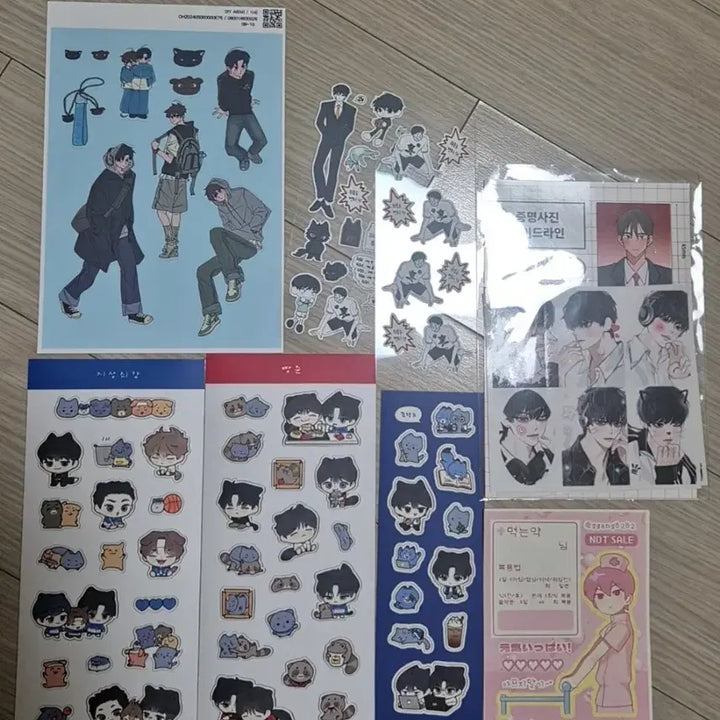 [BUNJANG] Garbage Time Final Soo Bang Jun Park Byung Chan Ki Sang Ho Sung Soo Sticker Set / 가비지타임 갑타 최종수 빵준 박병찬 기상호 성준수 스티커 지류 일괄