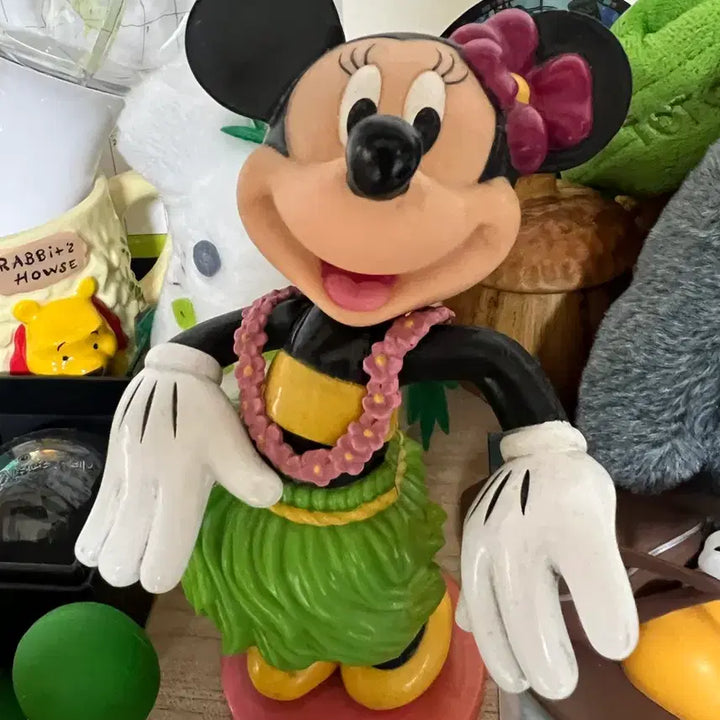 [BUNJANG] Disney Hula Minnie Mouse Figurine / 디즈니 훌라 미니 마우스
