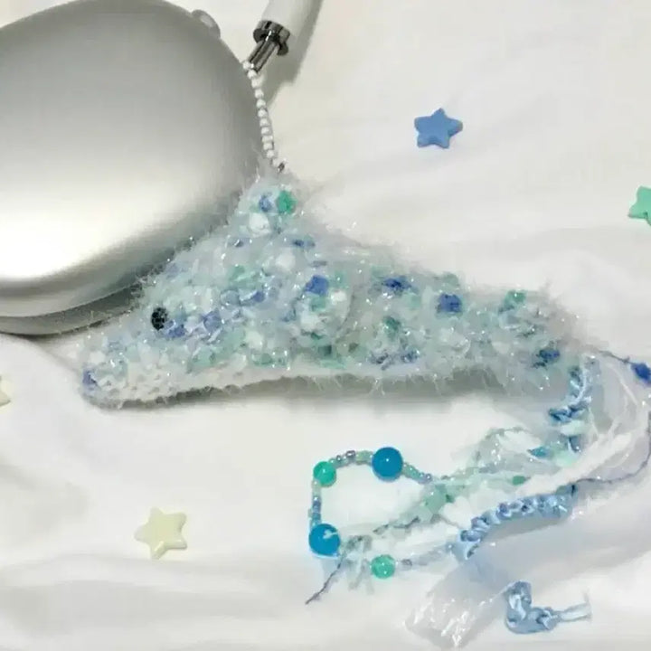 [BUNJANG] P.L.E(PLAY) Yejun Dolphin Knit Keychain + Label Keychain / 플레이브 예준 생카 돌고래 뜨개 키링 + 라벨 키링