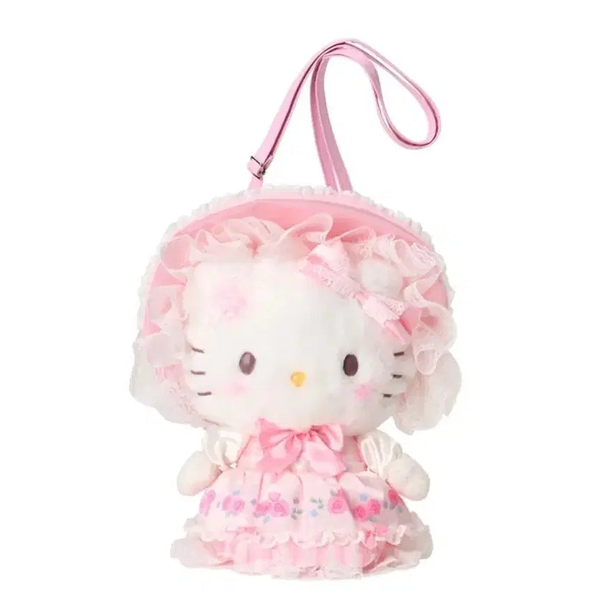 [BUNJANG] Sanrio Merchen Party Series Kitty Plush Shoulder Bag / 산리오 메르헨 파티 시리즈 키티 봉제인형 숄더백