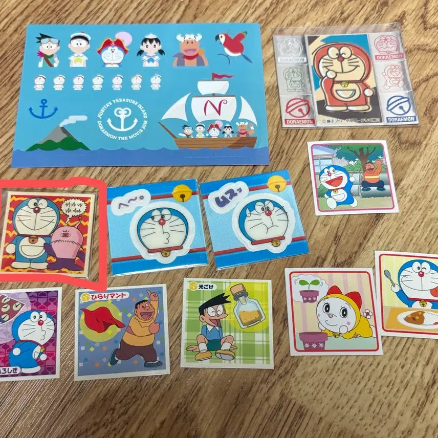 [BUNJANG] Doraemon 11 Types Seal Sticker Bundle Set / 도라에몽 씰 스티커 11종 일괄