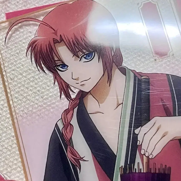 [BUNJANG] Gintama Kamui Support Acrylic Keychain &amp; Weapon Cleaning Clear Card Bundle Set / 은혼) 카무이 응원 아크릴 키링, 무기 손질 클리어 카드 일괄