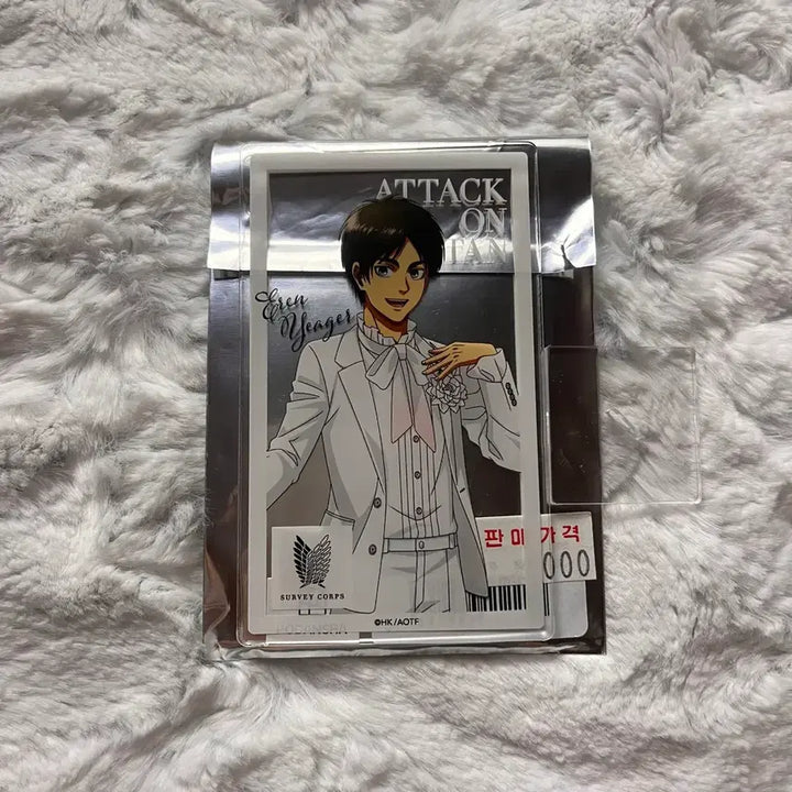 [BUNJANG] Attack on Titan Eren Black &amp; White Version Mini Acrylic Stand / 진격의 거인 에렌 블랙앤화이트 버전 미니아크릴 스탠드