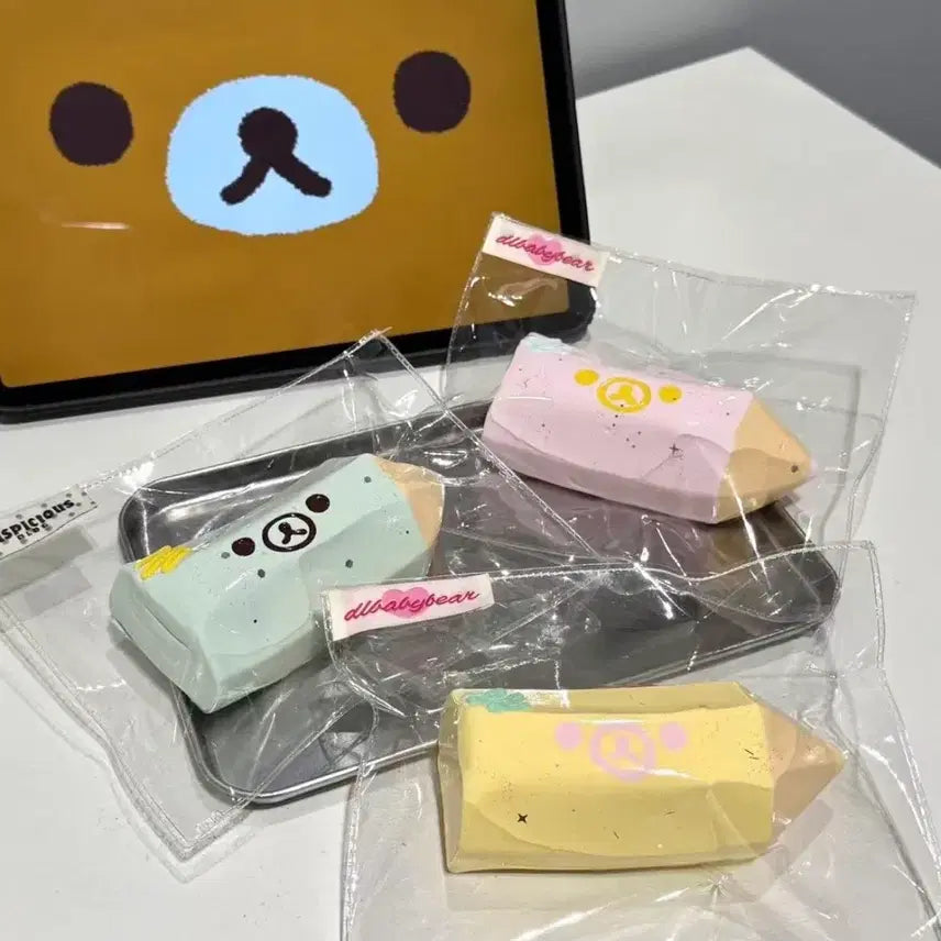 [BUNJANG] Rilakkuma Pencil Squishy Figure Set / 연필쿠마 리락쿠마 말랑이