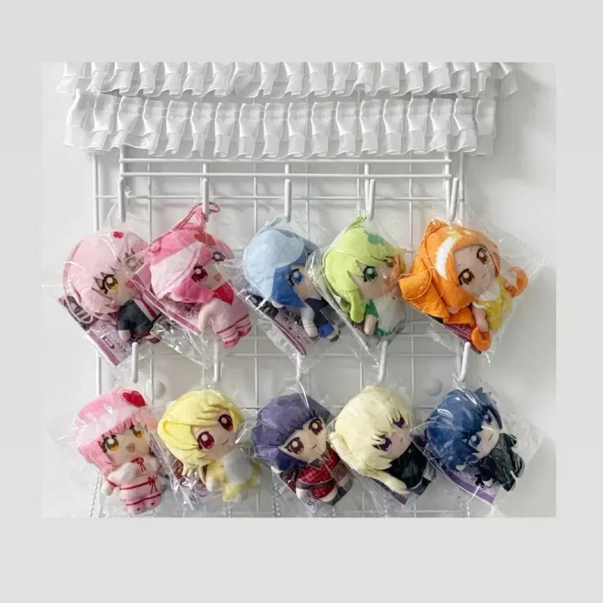 [BUNJANG] Shugo Chara! Plush Mascot Keychain Gacha Full Set (9 Types) / 10종 풀셋) 캐릭캐릭체인지 누이 인형 키링 가챠