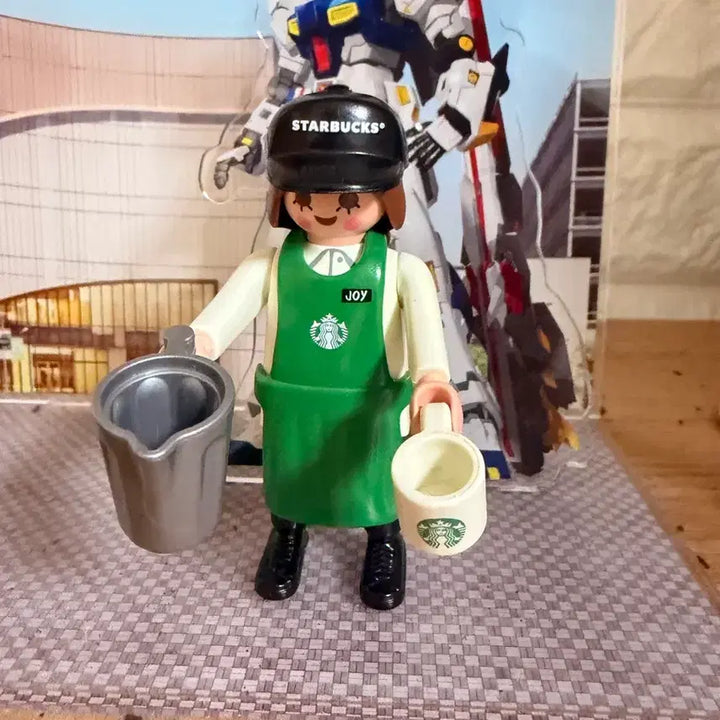 [BUNJANG] Playmobil Starbucks Barista Figure (Opened) / 플레이모빌 스타벅스조이  단순개봉품(전시X)