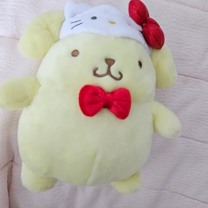 [BUNJANG] Sanrio Pompompurin Hello Kitty 50th Anniversary Doll / 산리오 폼폼푸린 헬로키티 50주년 인형