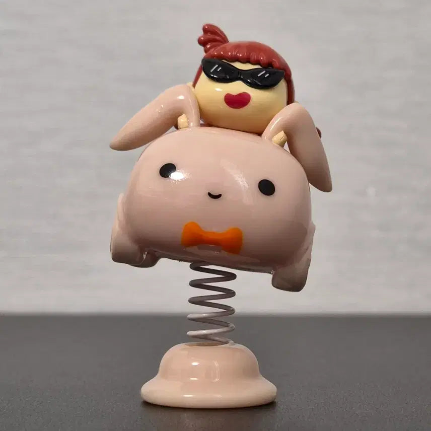 [BUNJANG] Crayon Shin-chan Spring Bobblehead Figure / 7.9cm 짱구 피규어 스프링 토끼인형 유리