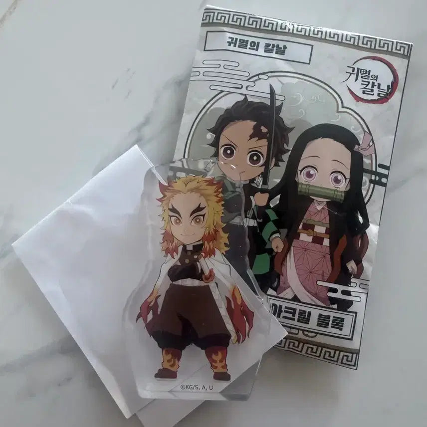 [BUNJANG] Demon Slayer Rengoku Acrylic Block / 귀멸의 칼날 아크릴 블록