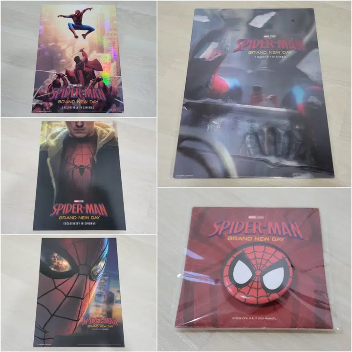 [BUNJANG] Spider-Man 3-Set: Key Visual Poster, 3D Lenticular Poster, Pin Badge / [전용박스 안전포장] 스파이더맨 3종 세트 (키비쥬얼 포스터+3D 렌티큘러 포스터+핀뱃지)